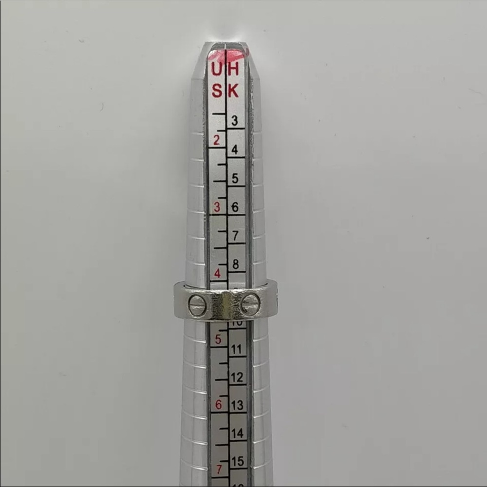 Cartier love ring platinum 1 diamond - Picture 9 of 14